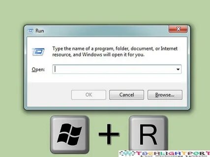 Выполнить windows r