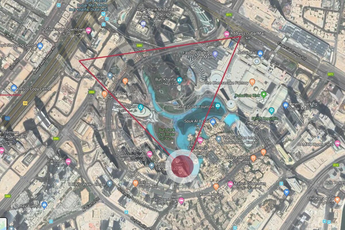 Бурдж Халифа со спутника карта. Пляжи рядом с Бурдж Халифа на карте. Бурдж Халифа гугл карты.