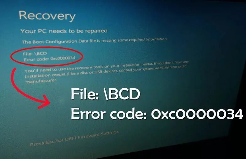 Ошибка 0 34. Ошибка 0xc0000034. File BCD 0xc0000034. BCD ошибка. Ошибка 34.