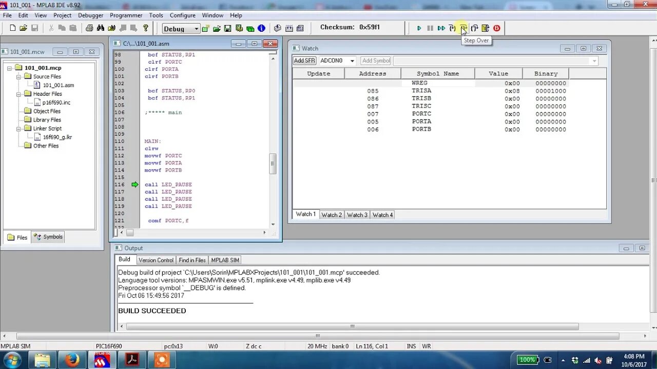 Код программирования на mplab. 92 примеры программирования. Mplab x ide программа. Mplab ide 8. Mplab.