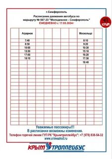 Расписание автобусов симферополь трудовое