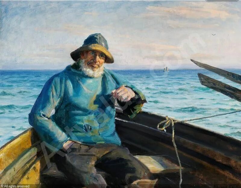 Старик и море фото "The Old Man and the Sea." A paint-on-glass short film by Aleksandr Petrov which