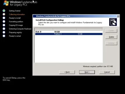 Legacy pcs