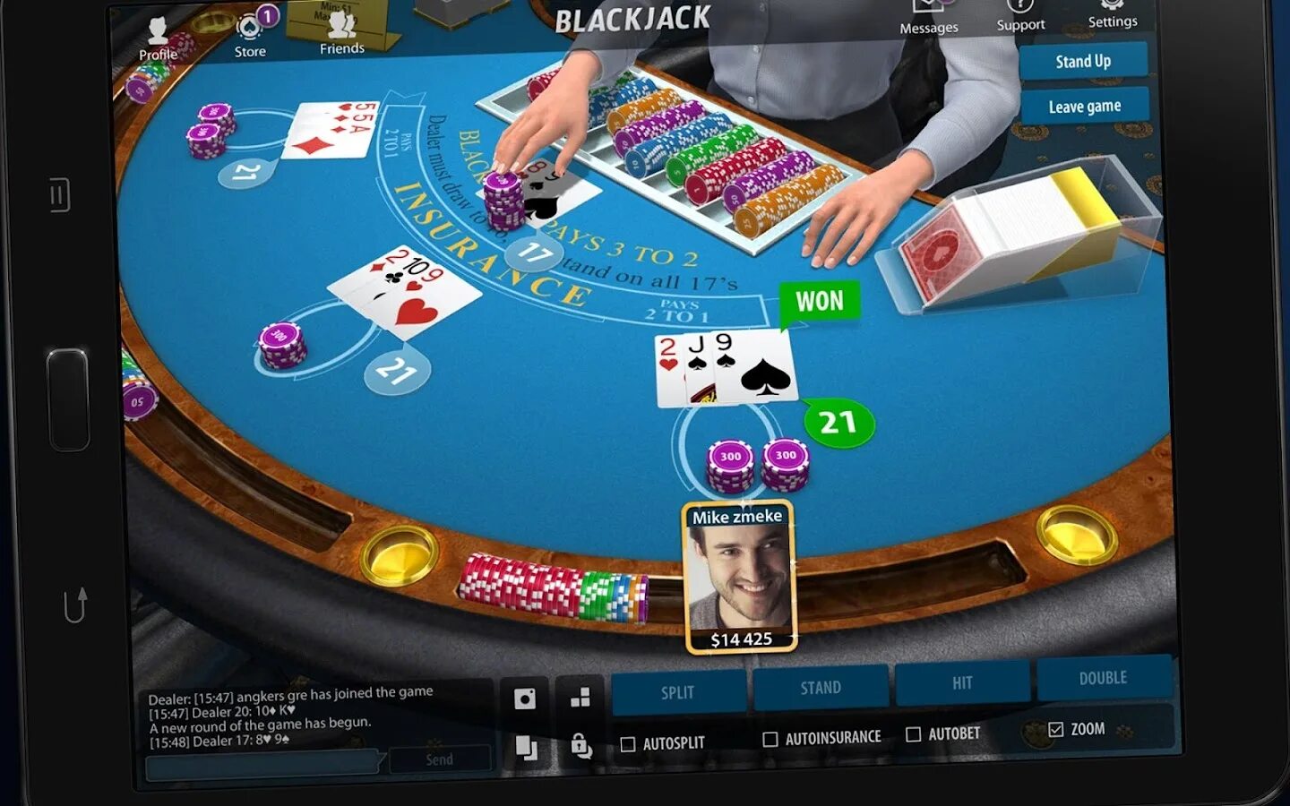 Blackjack demo. Блэкджек 21: Blackjackist.