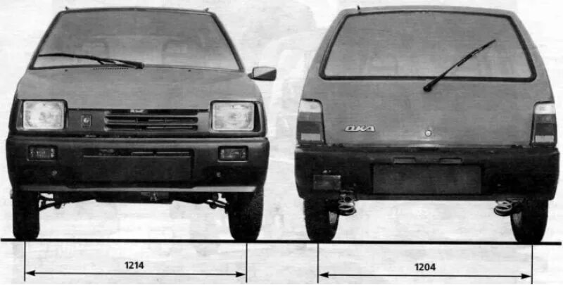 Автомобиль ока характеристики. Габариты машины Ока 1111. Габариты ВАЗ 11113 Ока. Ширина колеи Ока ВАЗ 1111. Габариты ВАЗ 1111 Ока.