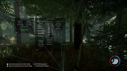 The forest режимы
