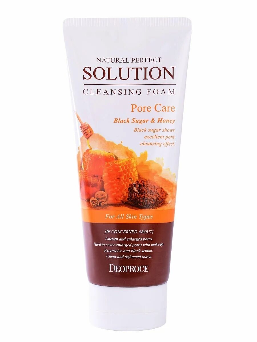 Solution cleansing foam. Foam пенка Deoproce natural perfect solution Cleansing Foam Black Sugar & Honey. Deoproce natural perfect solution Cleansing Foam Pore Care. Deoproce пенка-скраб на основе бурого сахара natural perfect solution. Пенка для умывания Deoproce natural perfect solution Cleansing Foam Deep Cleansing (170 гр.).