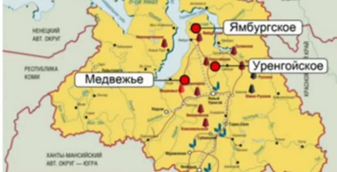 Заполярное нефтегазоконденсатное месторождение на карте. Уренгойское месторождение на карте западной сибири. Ямбургское месторождение на карте. Ямбургское газоконденсатное месторождение. Ямбургское месторождение природного газа.