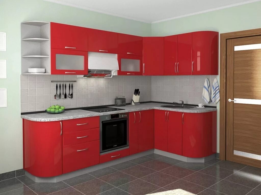 Кухонные гарнитуры кухни угловые фото и цены. Кухонный гарнитур угловой красный. Красная угловая кухня. Кухонные гарнитуры угловые. Красные кухонные гарнитуры.