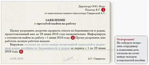 Как оформить выход