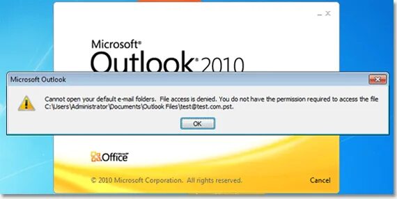 Не удается открыть приложение microsoft outlook. Ошибка outlook. ошибка почта outlook 2010. outlook сбой сервиса. outlook не удалось открыть пакет.