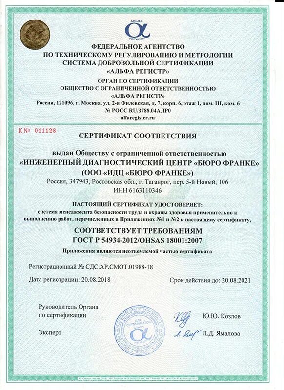 Р 54934 2012. Сертификат системы менеджмента безопасности труда и охраны здоровья. Сертификат ohsas 18001:2007. Ohsas 18001:2007 внутренний аудит. Р 54934 2012.