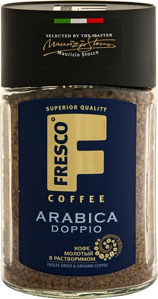 Кофе фреско фото Fresco Кофе Арабика Соло растворимый 100 г купить в Санкт-Петербурге в "Акушер
