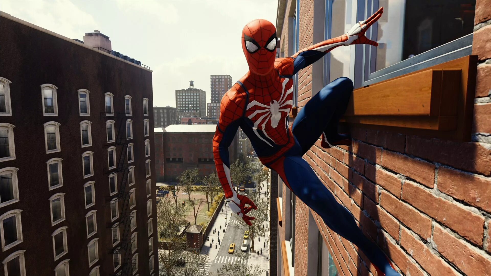 Настоящая игра человека паука. Marvel Spider man ps4. Питер Паркер 2018. Marvel Spider man ps4 здания. Человек паук ползет по стене.