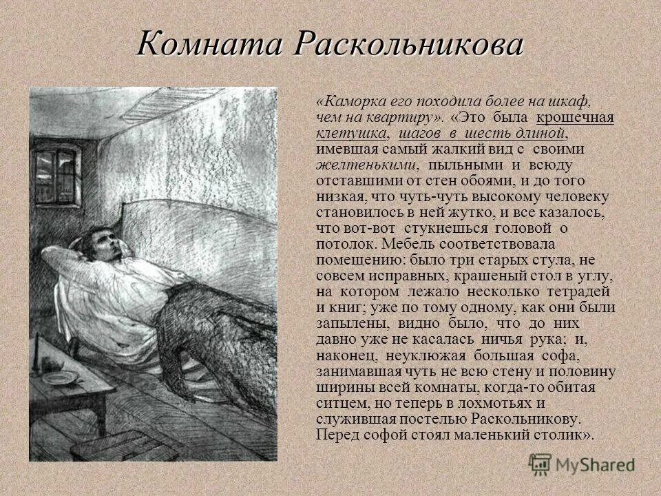 Описание комнаты Раскольникова в романе преступление. Описание комнаты Раскольникова. Сколько лет было раскольникову