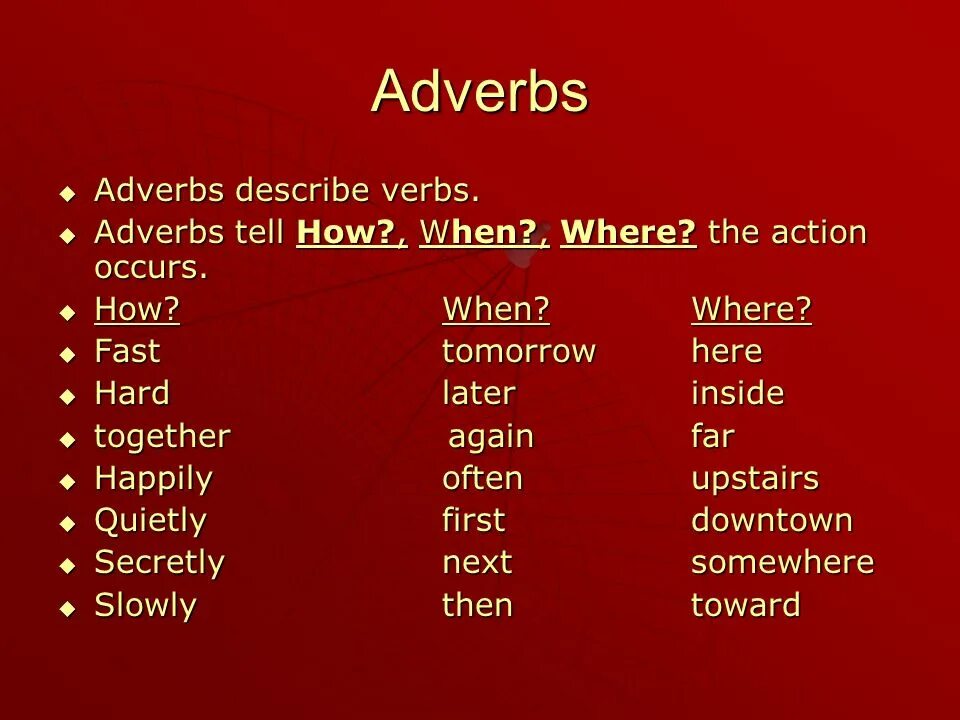 When adverb