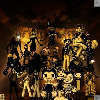 All the characters of Bendy and the ink machine by Creper64 Инди, Dibujo, И...