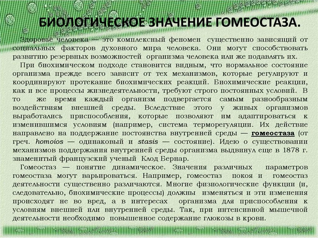 Биохимический гомеостаз. Биологическая сущность гомеостаза. гомеостаз его биологическое значение. роль гомеостаза в организме. поддержание гомеостаза.