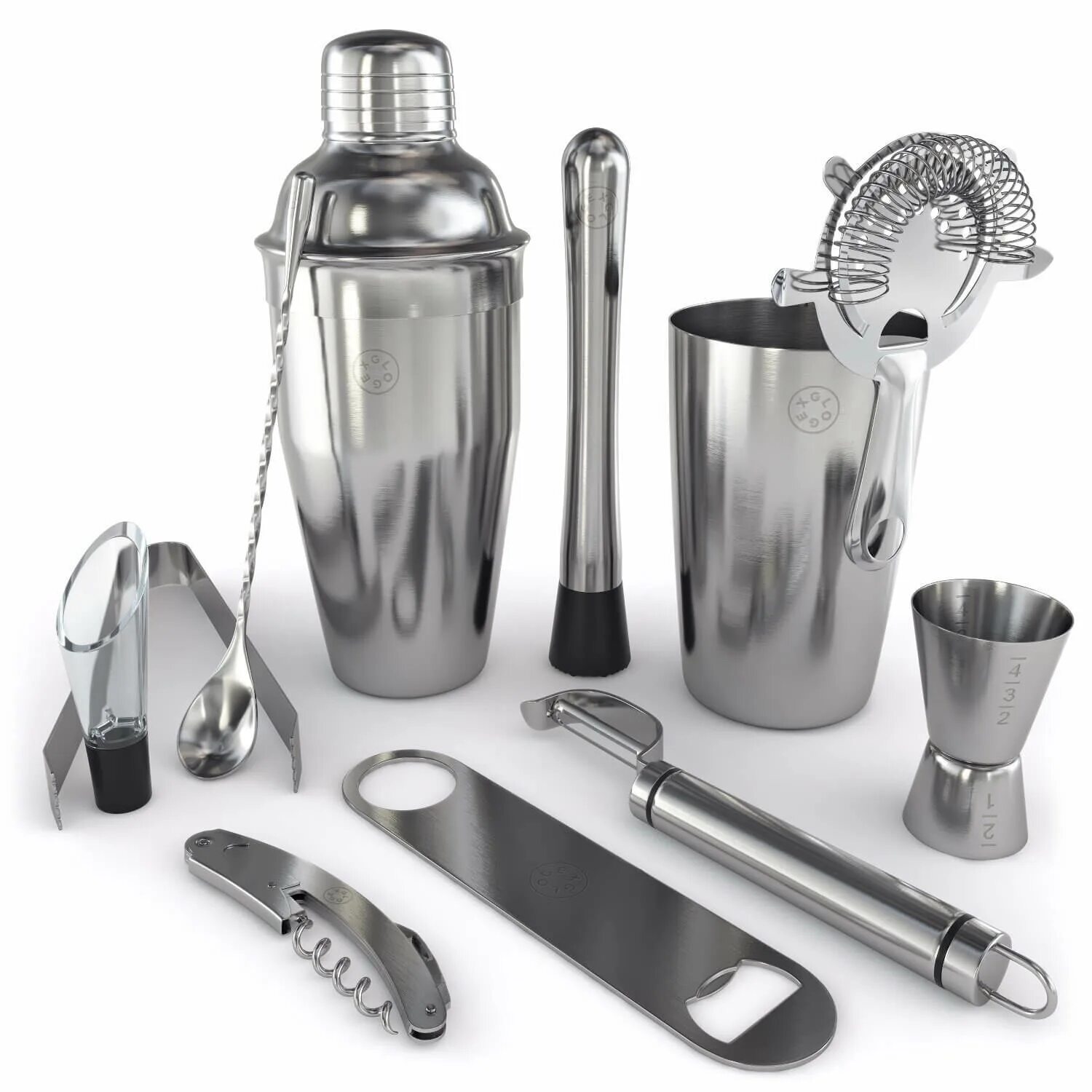 Барный инвентарь. Барный набор. Набор бармена «home bar kit». Набор для приготовления коктейлей. Приборы бармена.