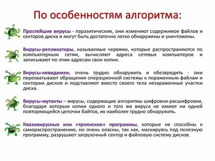 Особенности алгоритма