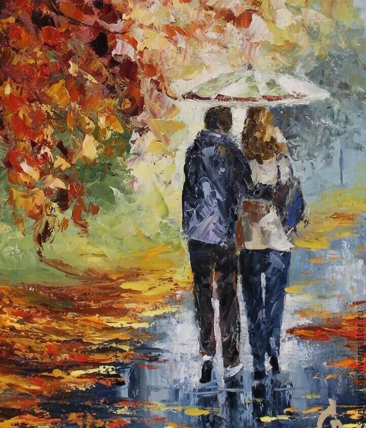 Осень дождь пара. Леонид афремов картины любовь. Леонид афремов танго. Леонид афремов осень пара. Пара под дождем картина.