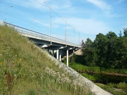 Новый пешеходный мост в пскове