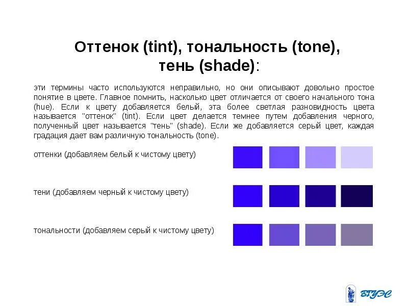 Определение оттенков цвета. Понятие оттенок. понятия тон и цвет. тональность цвета. тональность цвета в живописи.