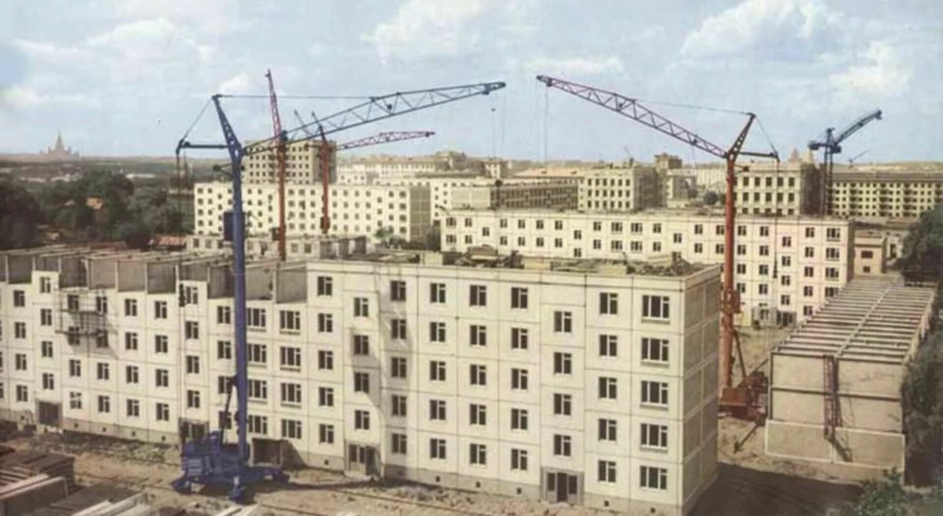 Широкомасштабное жилищное строительство. Стройка жк. Москва черемушки 1950. Целинная 1960 стройка. Черемушки москва 1960.