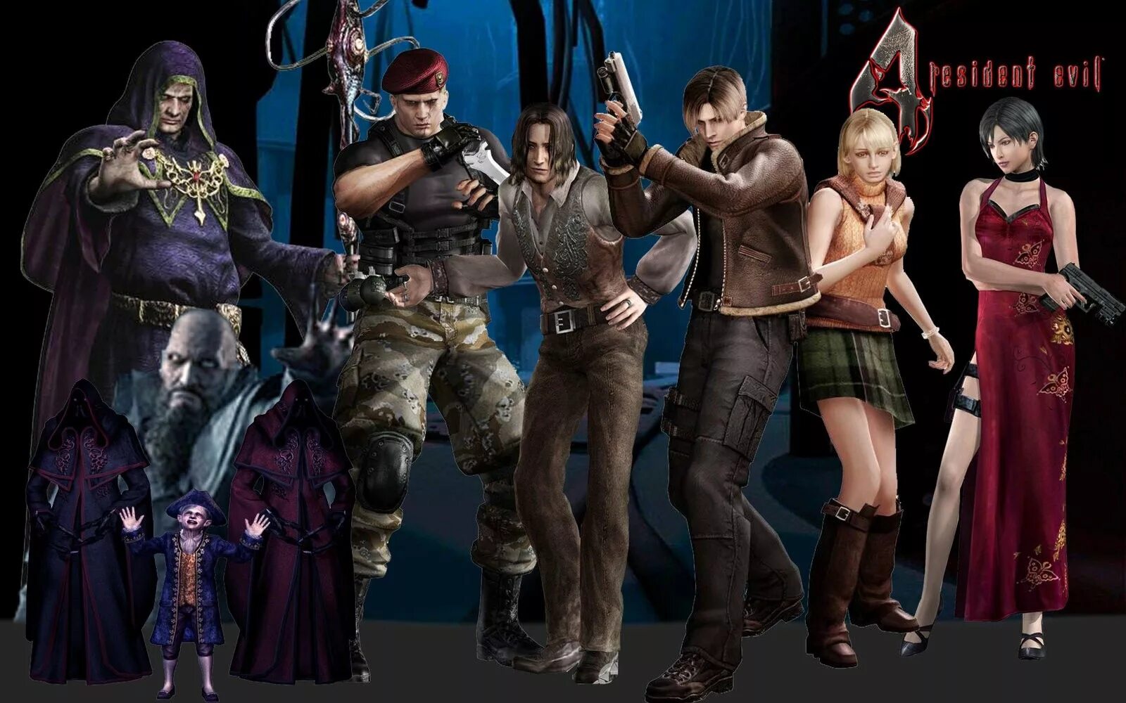Какие персонажи будут в 4.6. Персонажи Resident Evil Evil. Персонажи резидент ИВЛ 4. Resident Evil 4 игры Resident Evil. Resident Evil 4 протагонист.
