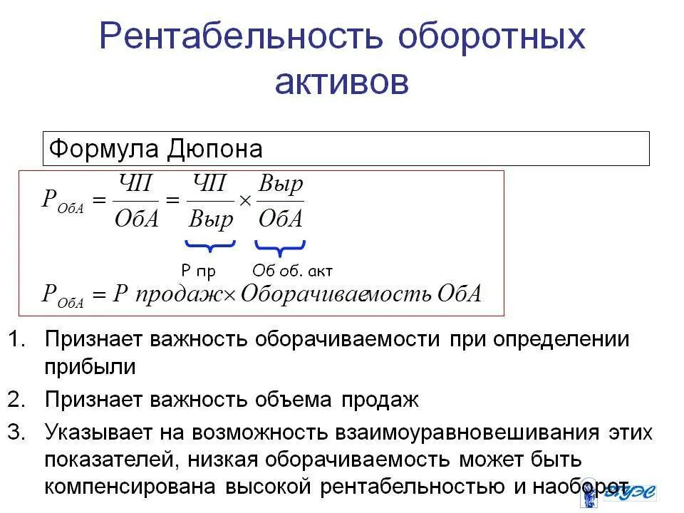 Определить показатели прибыли и рентабельности. Рентабельность оборотных активов формула. Рентабельность оборотных активов формула по балансу. Рентабельность продаж от прибыли от продаж формула. Коэффициент рентабельности оборотных активов формула.