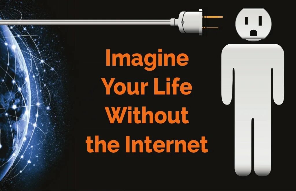 Life without computer. Without internet. day without internet. world day without internet. internet life.