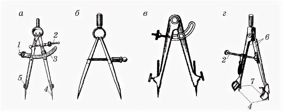 Мисс циркуль правила 34. Циркуль разметочный, l-75мм. Рис. 11. Циркуль чертежный: а — круговой; 6 разметочный. Циркуль с винтом. Основные детали разметочного циркуля.