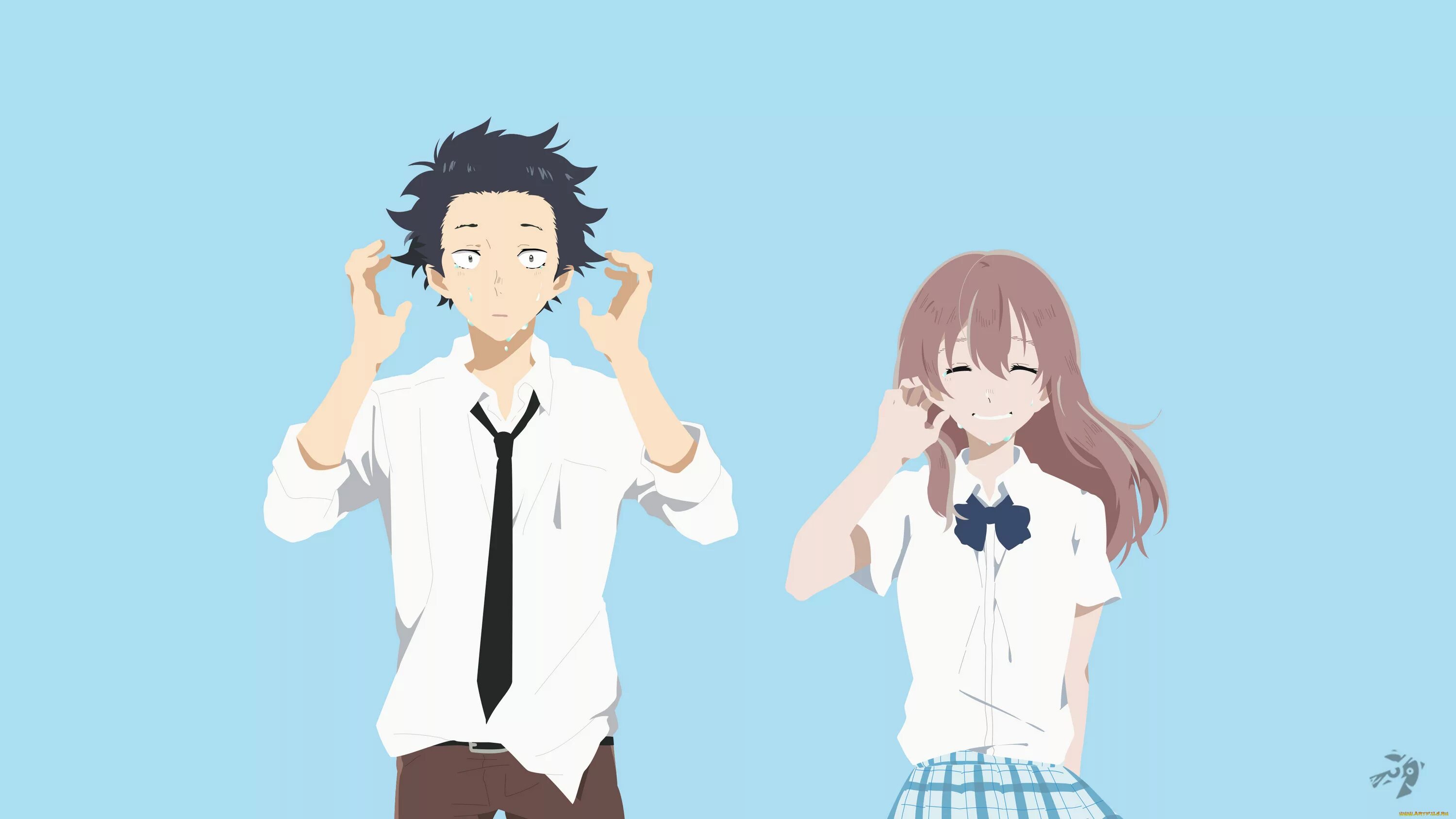 Шоя Исида. Koe no Katachi (a Silent Voice). Koe no Katachi обои. Сёя Исида и сёко Нисимия.