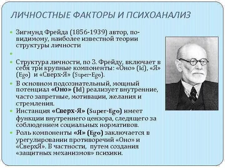 Психоаналитическая теория личности. Теория психоанализа Зигмунда Фрейда. Теория развития личности Зигмунда Фрейда. Психодинамическая теория личности Фрейда.