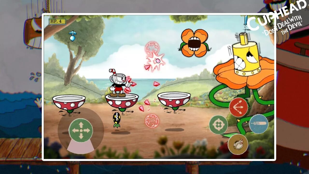 Капхед 1.0. Cuphead босс Cagney. Cuphead mobile игра. Игры Cuphead на андроид.