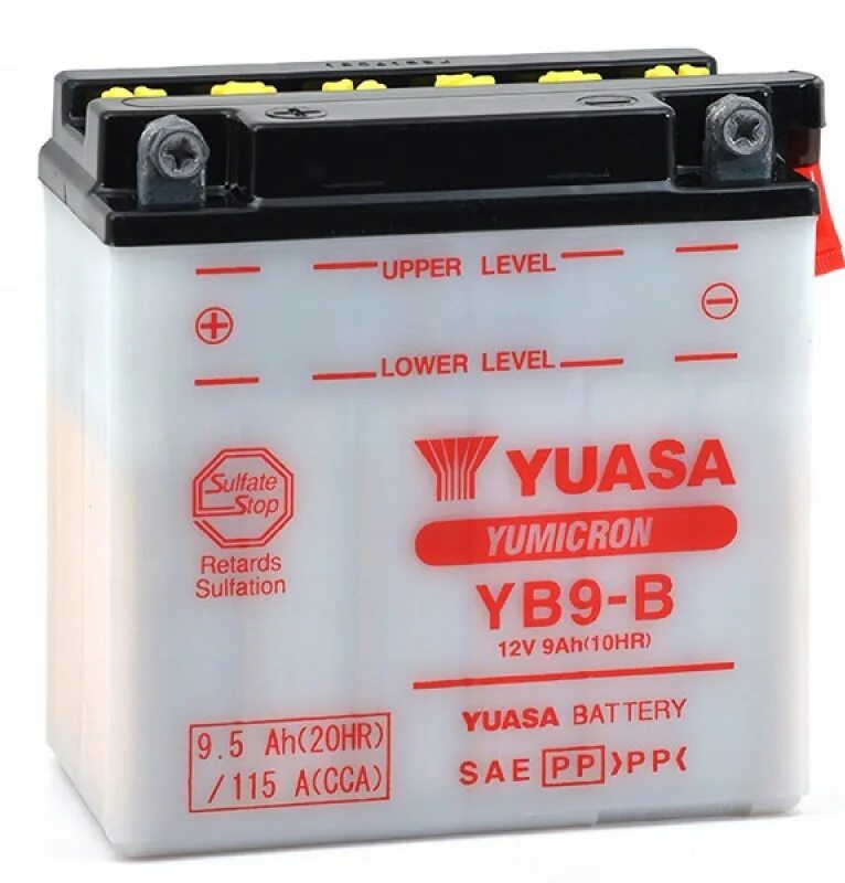 Аккумулятор 9 ампер часов. Аккумулятор мото Yuasa yb16l-b. Yuasa мото аккумулятор yb4l-b. АКБ для мотоцикла Yuasa 6 Ач. Мото аккумулятор 12v 9ah.