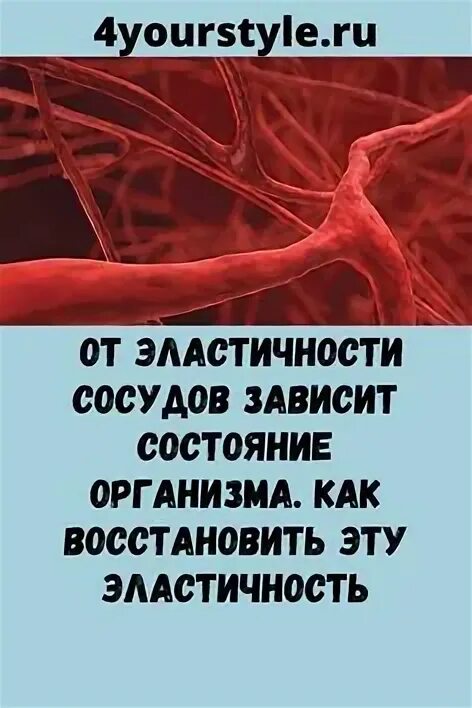 Как сделать сосуды эластичными