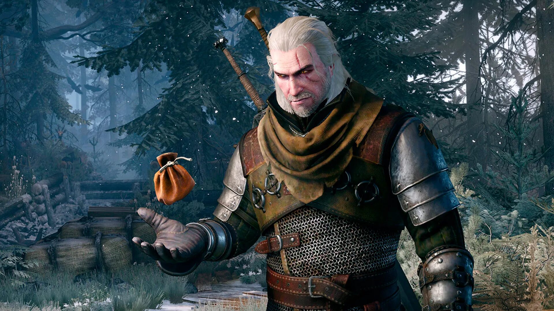 Геральт Ведьмак 3. The Witcher 3 Wild Hunt. Игра Ведьмак 3 Дикая охота. Ведьмак поговорим о награде. Ведьмак 3 джойстике