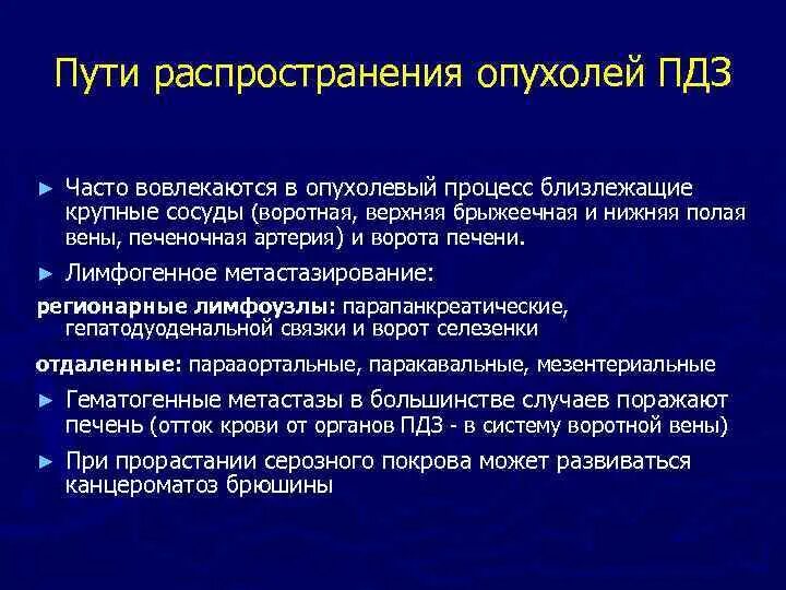 Метастазы распространение