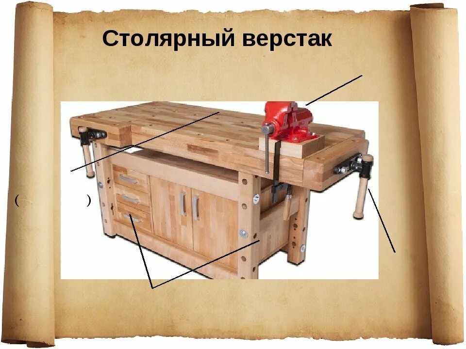 Место столяра. Столярный верстак 5 класс технология. Верстак столярный схема. Верстак столярный деревянный. Когда появилось слово верстак в русском языке.