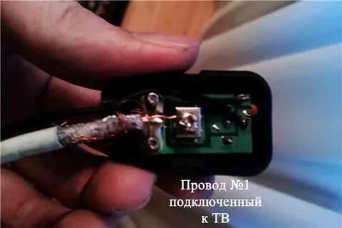 Как подсоединить антенный кабель к антенне