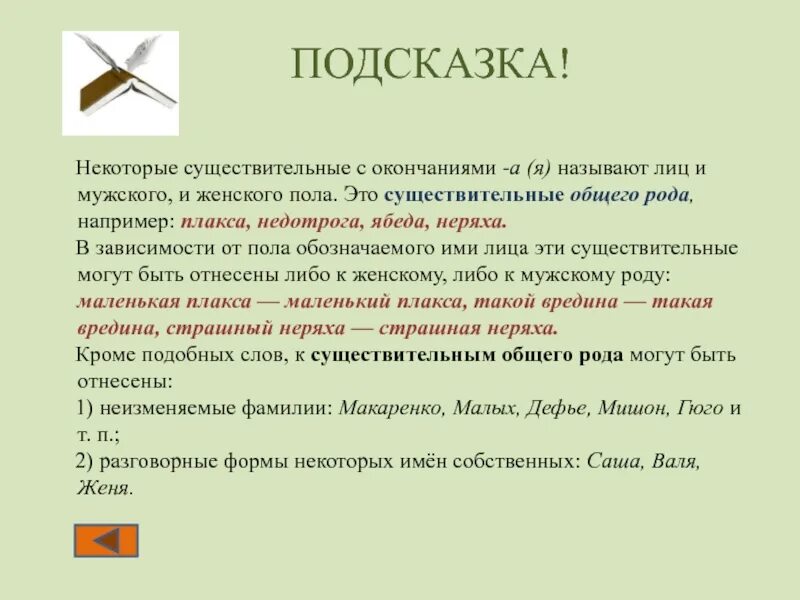 Назван таким образом. Имена существ общего рода. Существительные общего рода. Существительные общего рода примеры. Имена существительные общего рода.