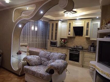 Арка кухня зал
