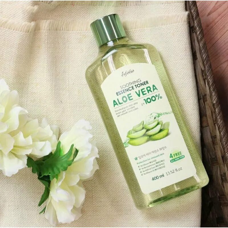 Тонер с алоэ Esfolio. Aloe Vera Essence Toner. Тонер для лица Esfolio.