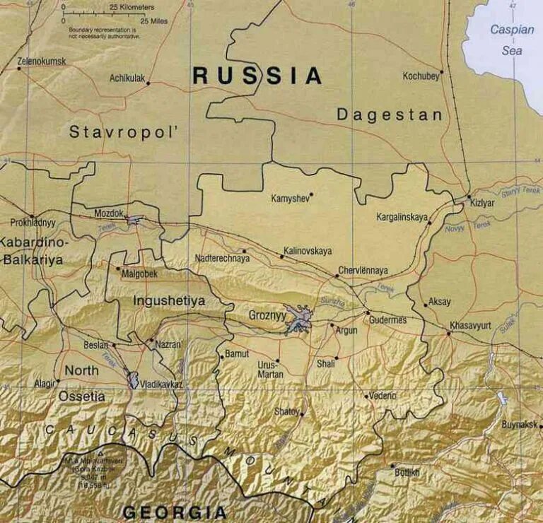 Где находится чеченская