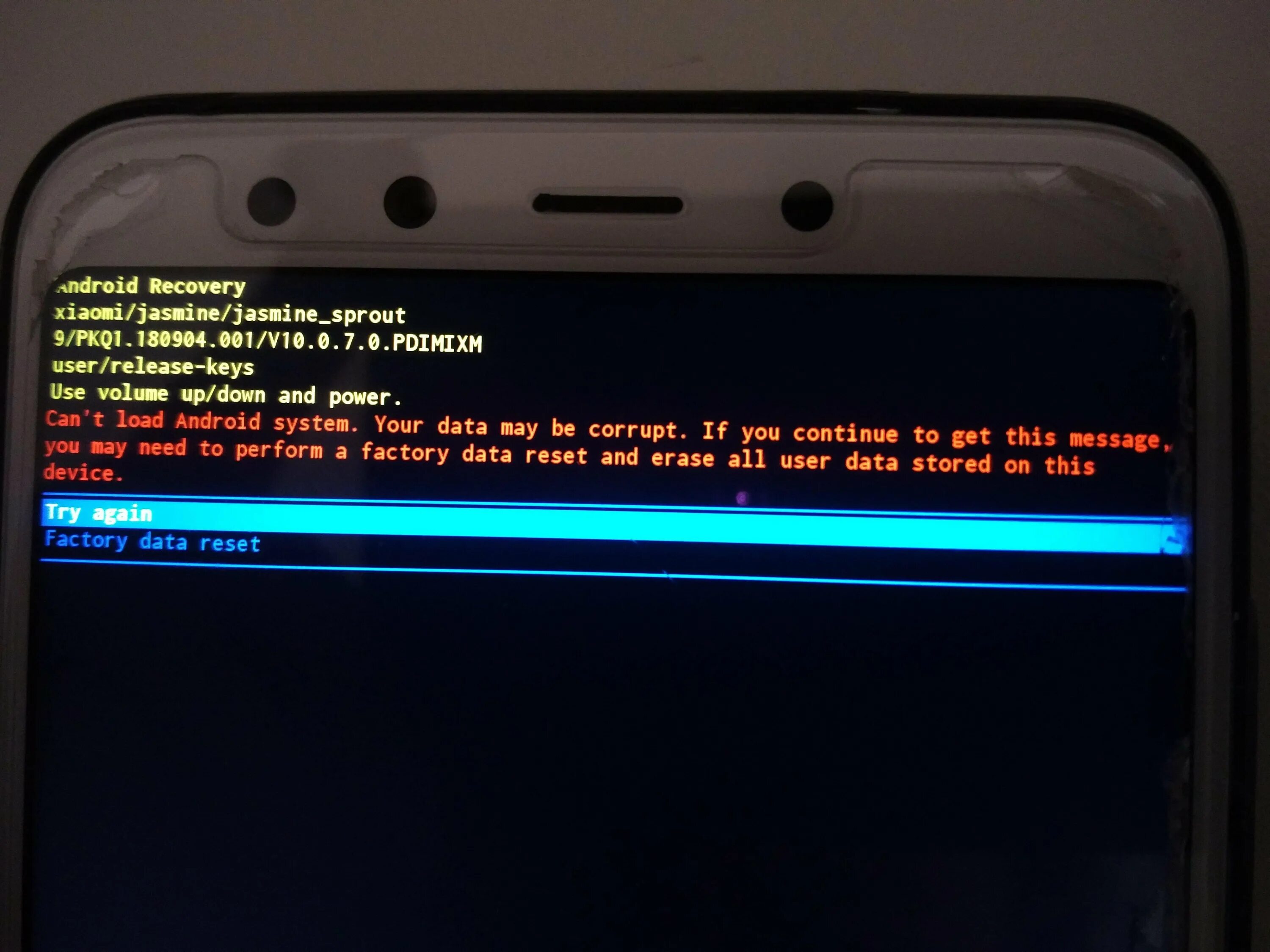 Xiaomi после перезагрузки. Ошибка рекавери андроид. Ошибка cant load Android System your data May be corrupt. Система андроид на телефоне. Экран андроид Recovery.