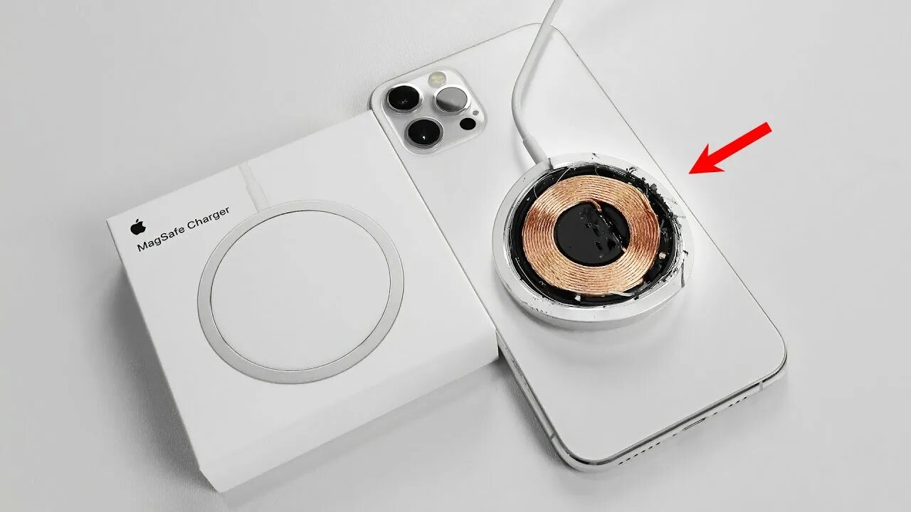Как подключить magsafe к айфону Беспроводное магнитное зарядное устройство с выходом Type-C / 15W / Super Charge