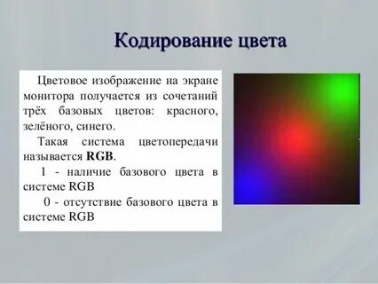 4 цвета кодируются
