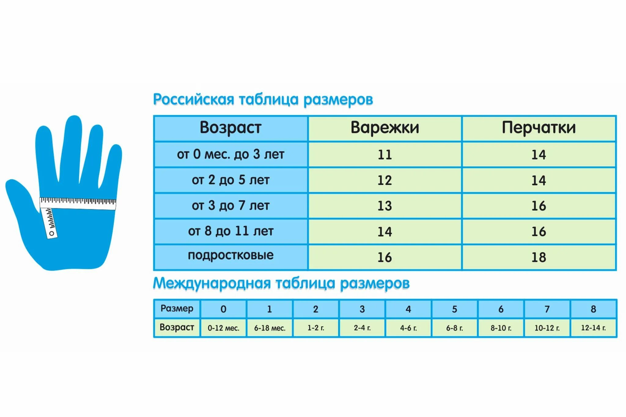 Как измерить руку для перчаток