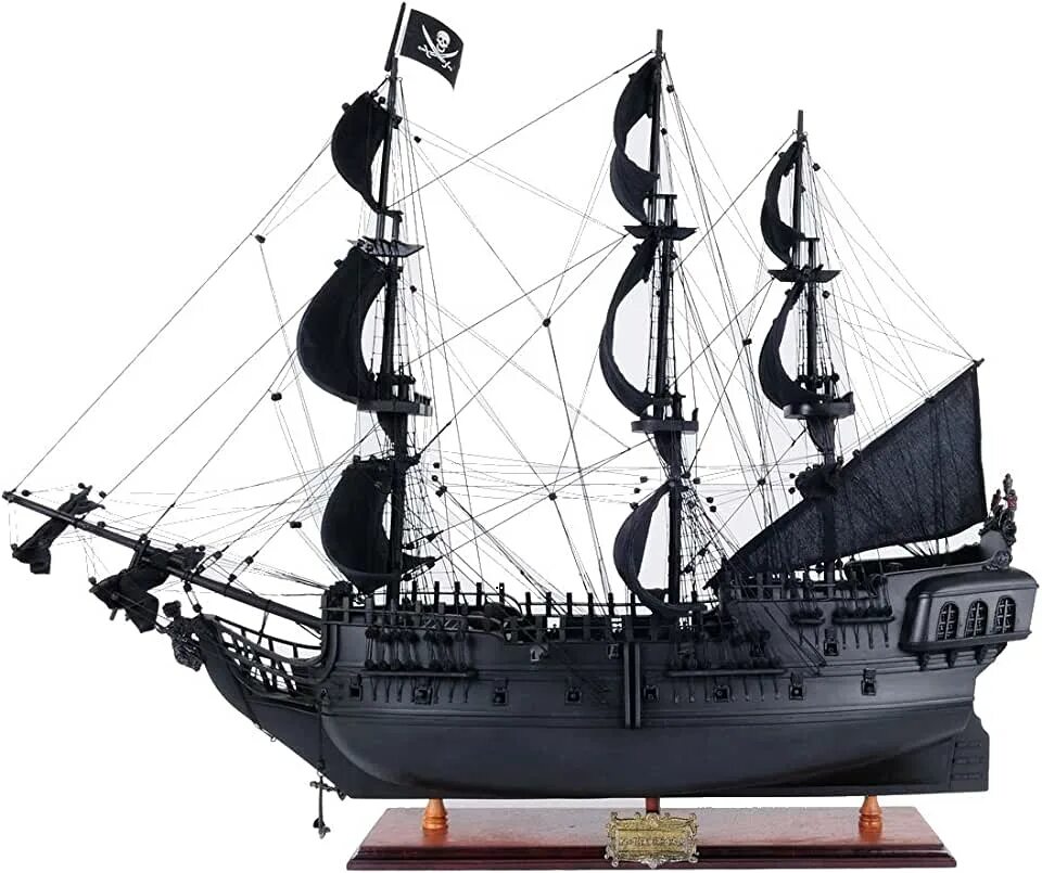 Черный корабль пиратов. Чёрная Жемчужина корабль сбоку. Чёрная Жемчужина корабль модель деревянн. Корабль парусник черная Жемчужина. Чёрная Жемчужина корабль пираты Карибского моря.